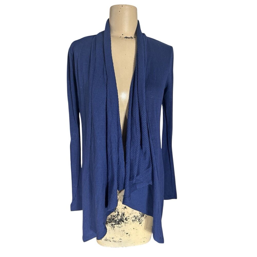 Panhandle Women’s Sz L Blue Open Front Shawl Cardigan Jacket